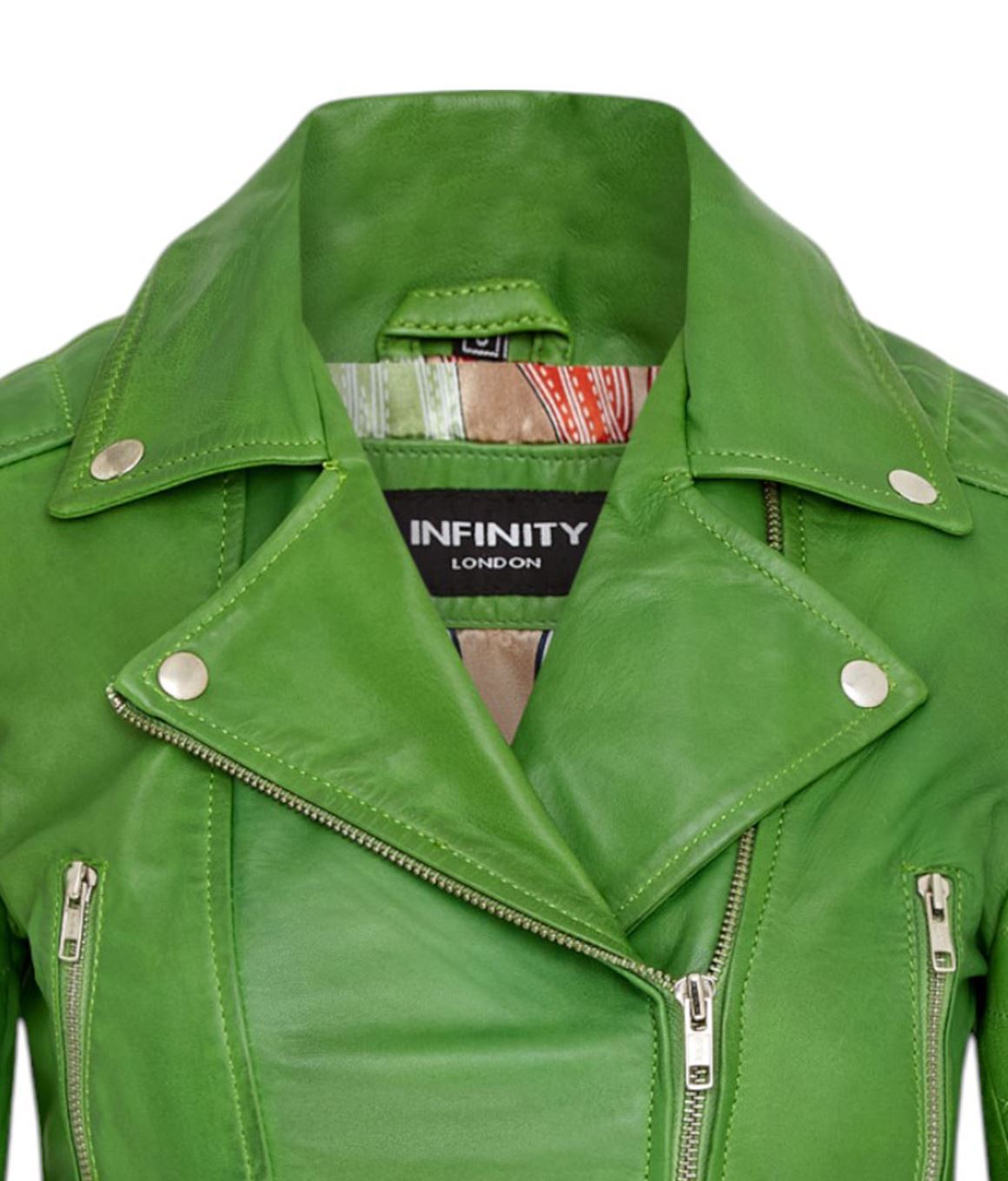 Womens Brando Cropped Leather Jacket-Longtown