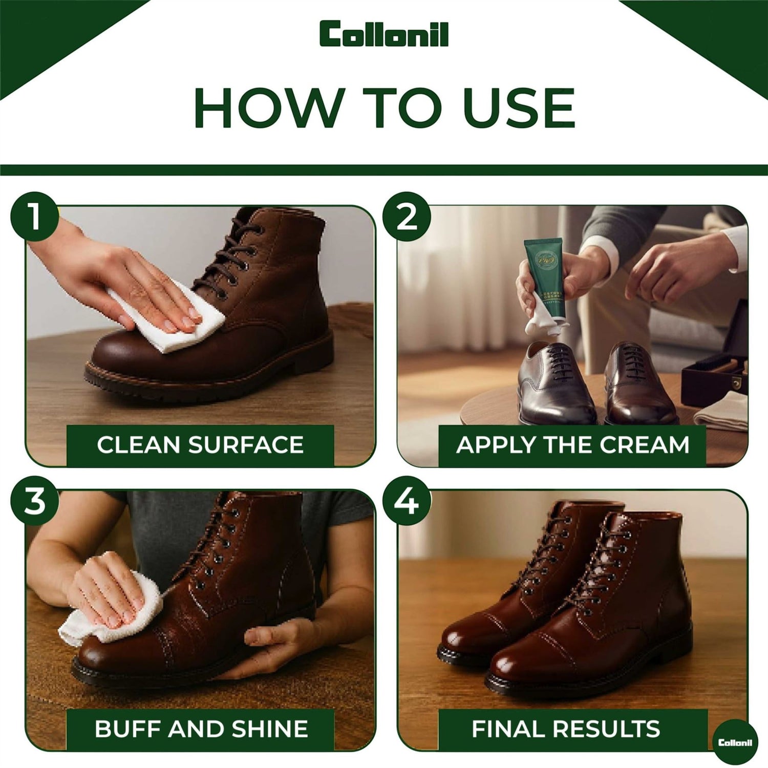 Collonil 1909 Leather Care Cream 75ml Shoes, Bags &amp; Clothing