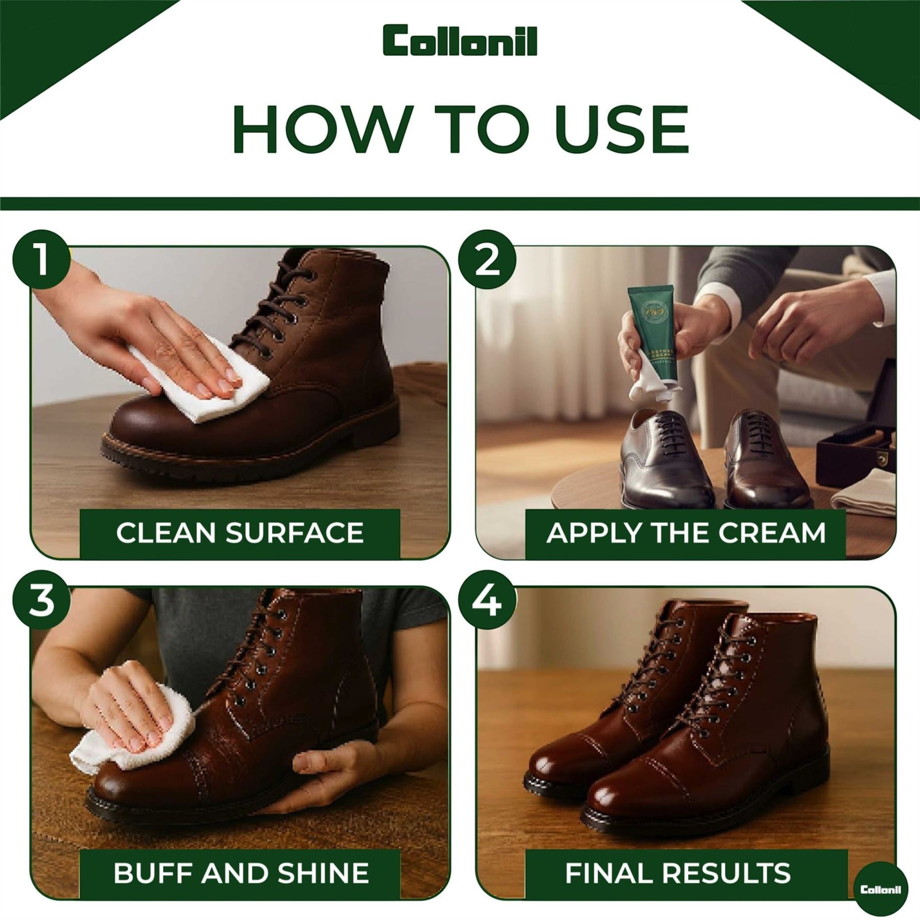 Collonil 1909 Leather Care Cream 75ml Shoes, Bags &amp; Clothing