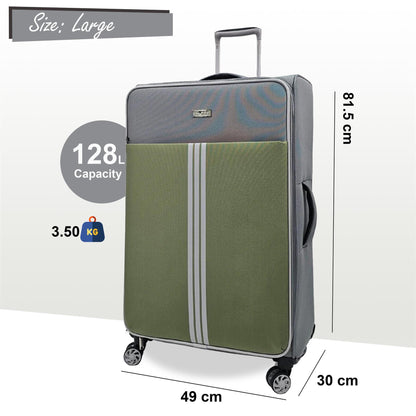 Beaverton Large Soft Shell Suitcase in Grey