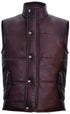 Mens Classic Leather Puffer Waistcoat-Gateshead - Upperclass Fashions 