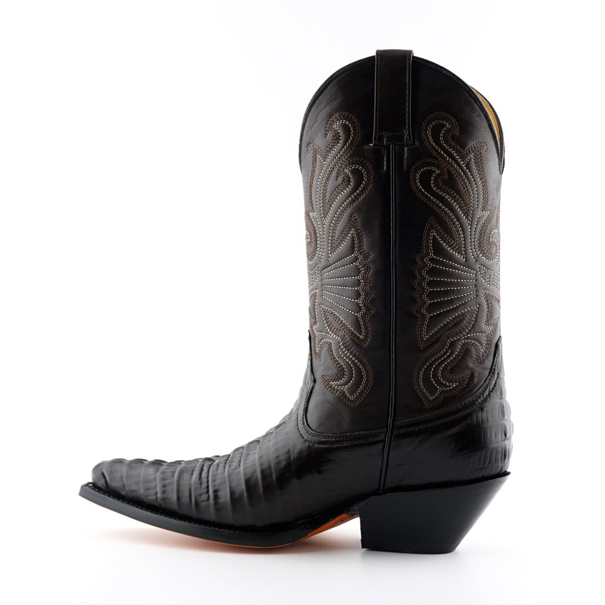 Grinders Brown Leather Western Cowboy Boots – Carolina - Upperclass Fashions 