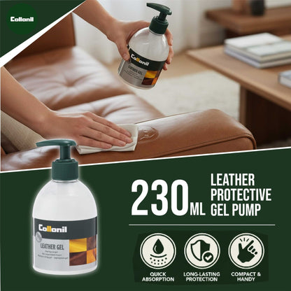 Collonil Leather Gel 60ml/230ml Waterproof, Dirt-Repellent &amp; Colour-Reviving Leather Care