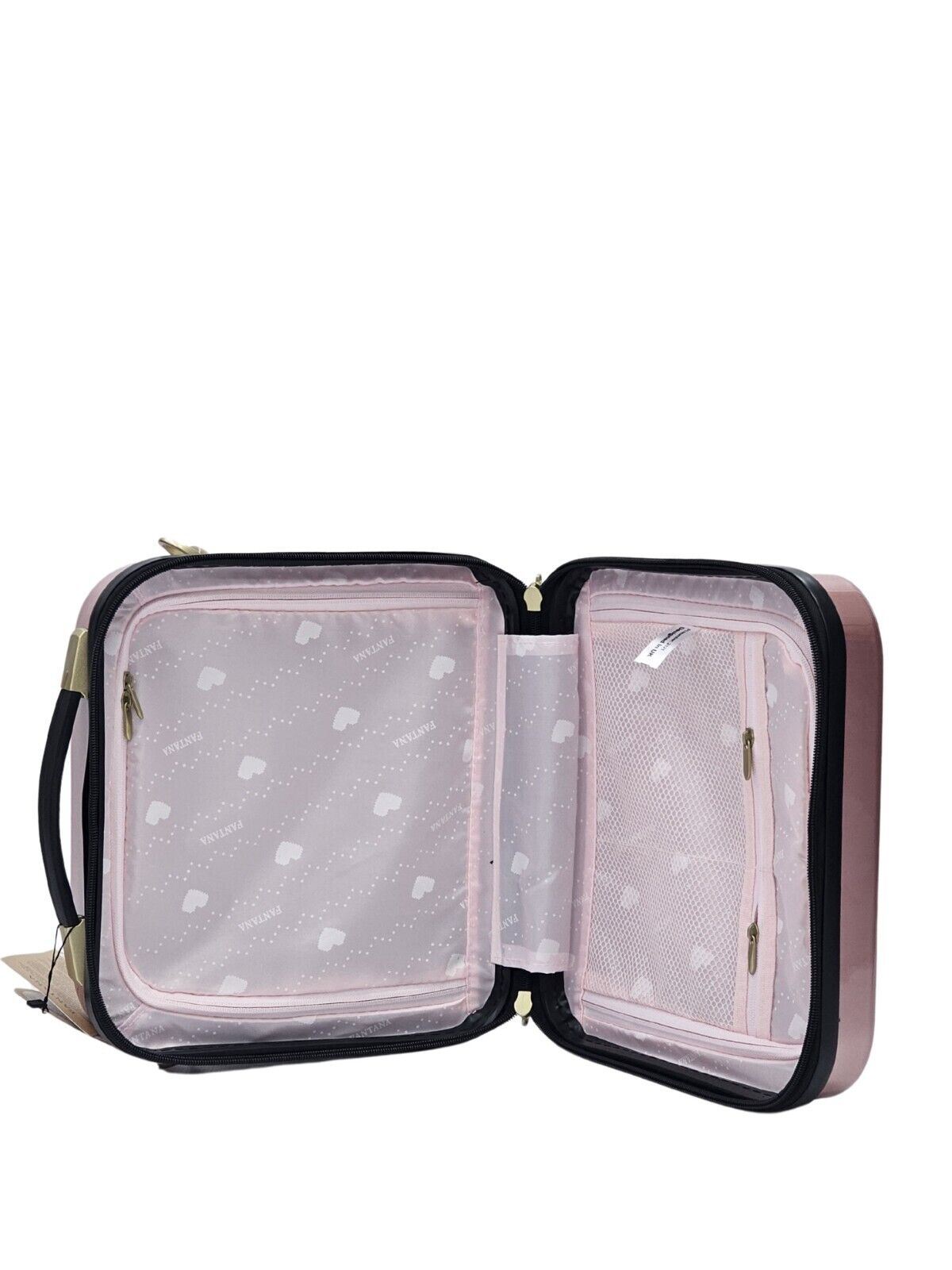 Butler Cosmetic Hard Shell Suitcase in Pink