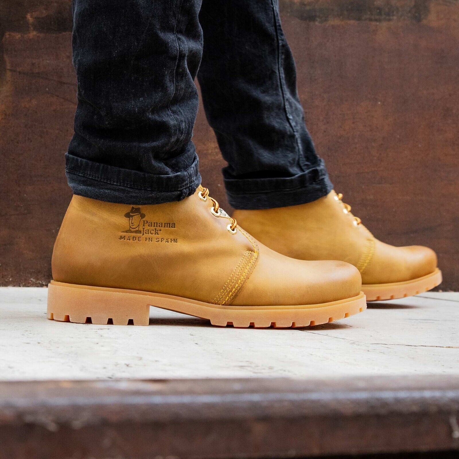 Panama Jack C1 Mens Tan Boot Waterproof Havana Joe Lace Up Chukka Ankle Boots