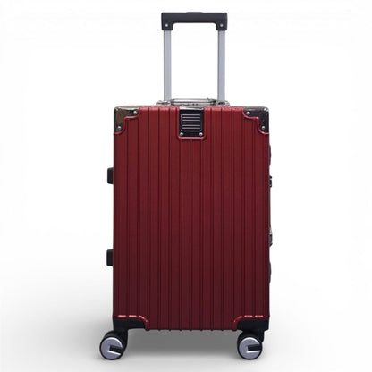 Airdrie Cabin Hard Shell Suitcase in Charcoal Red