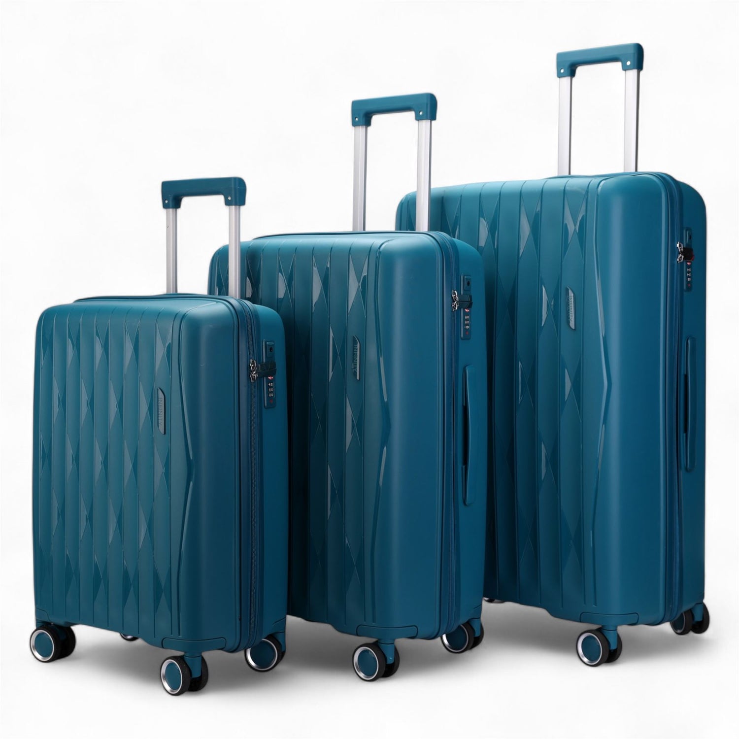 Burnaby Set of 3 Hard Shell Suitcase in Teal Blue