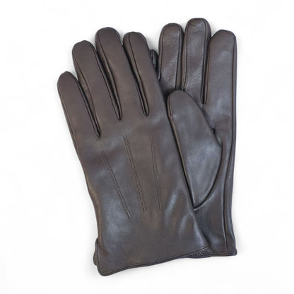 Men’s Italian Leather Warm Wool Lining Winter Gloves - M-LGV-305