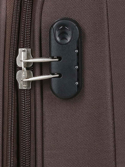 Carrollton Set of 3 Soft Shell Suitcase in Brown
