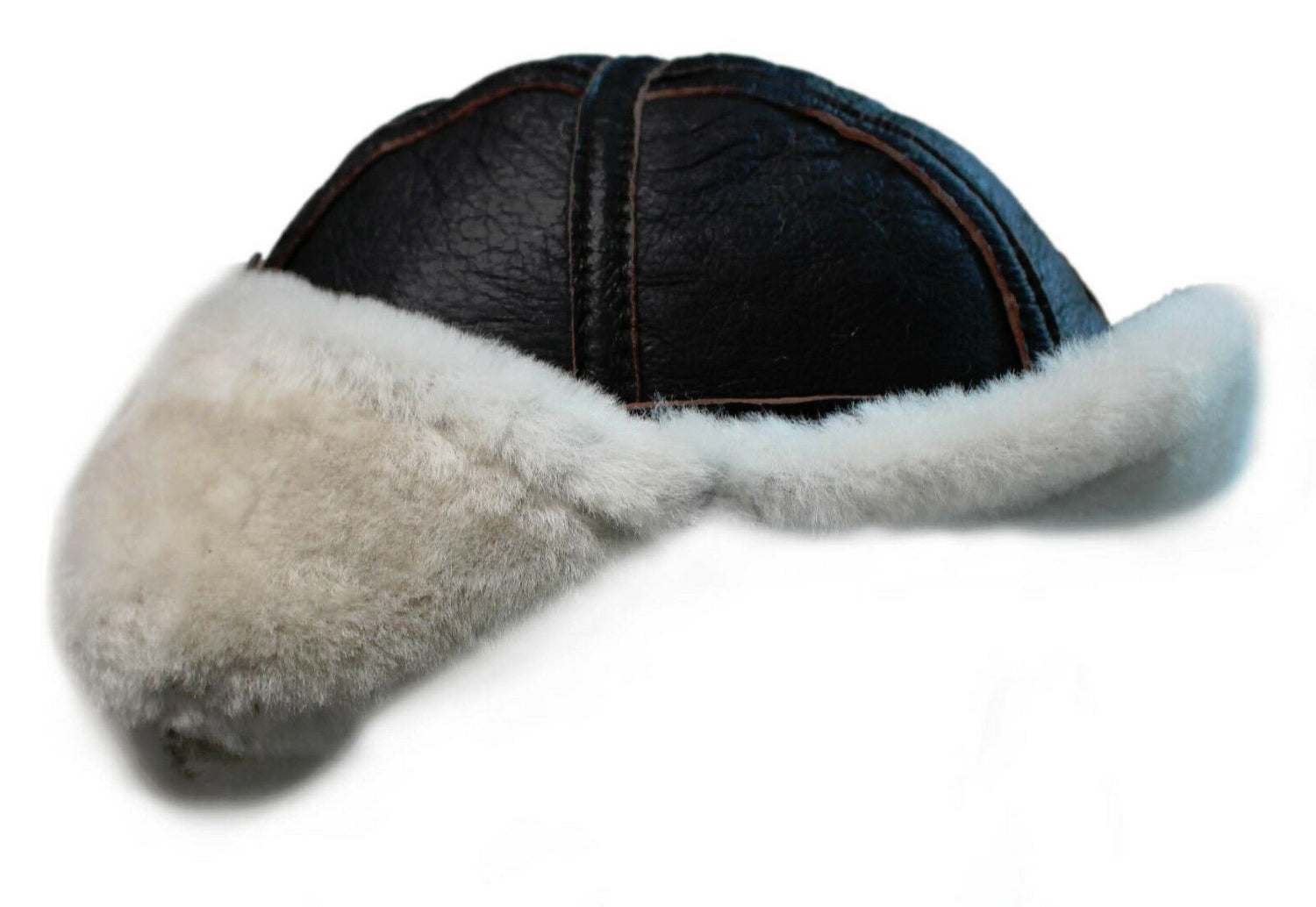 Mens RAF Aviator Sheepskin B-55 Trapper Hat