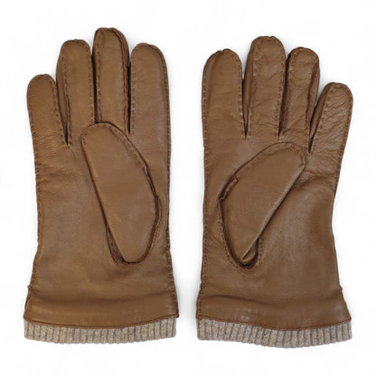 Men’s Italian Leather Warm Wool Lining Winter Gloves - M-LGV-405