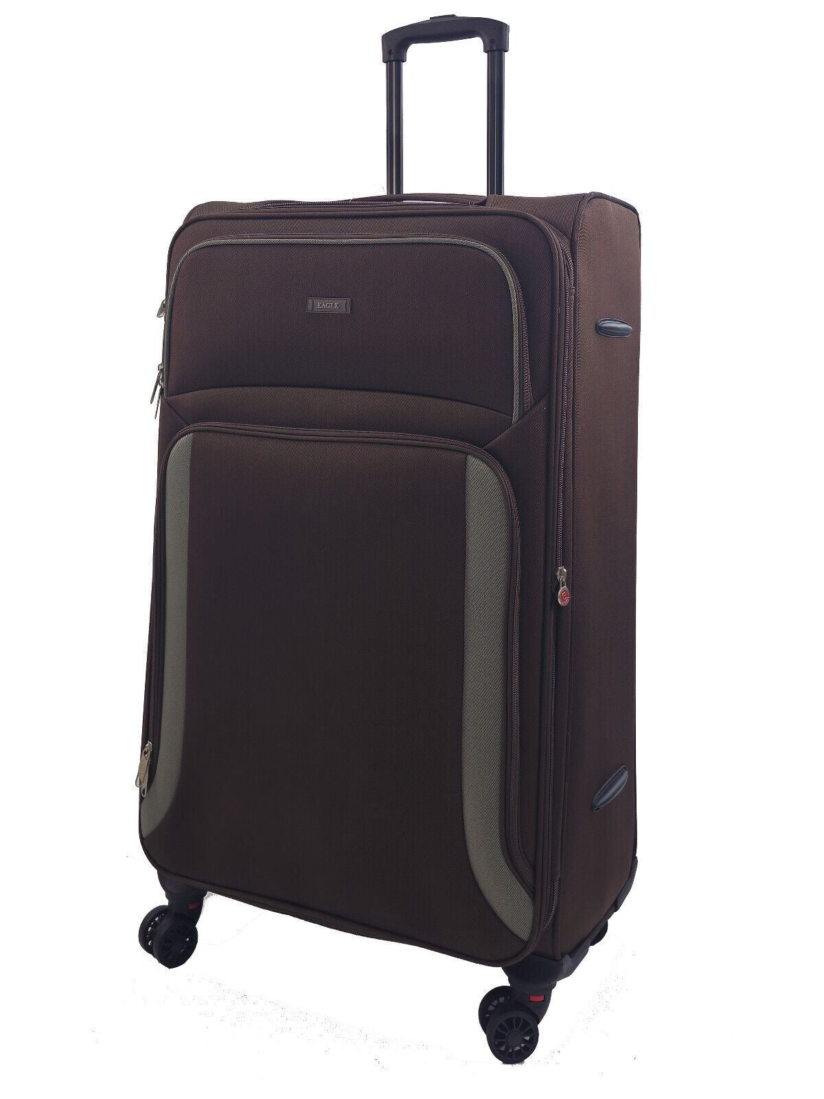 Ashland Large Soft Shell Suitcase in Brown