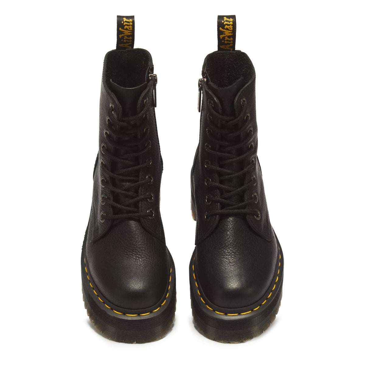 Dr Martens  Jadon III Black Soft Leather Platform Boots -26378001