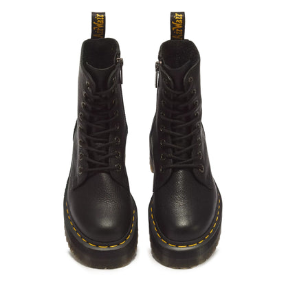 Dr Martens  Jadon III Black Soft Leather Platform Boots -26378001