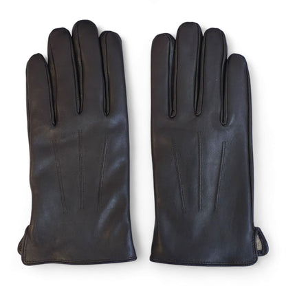 Men’s Italian Leather Warm Wool Lining Winter Gloves - M-LGV-305