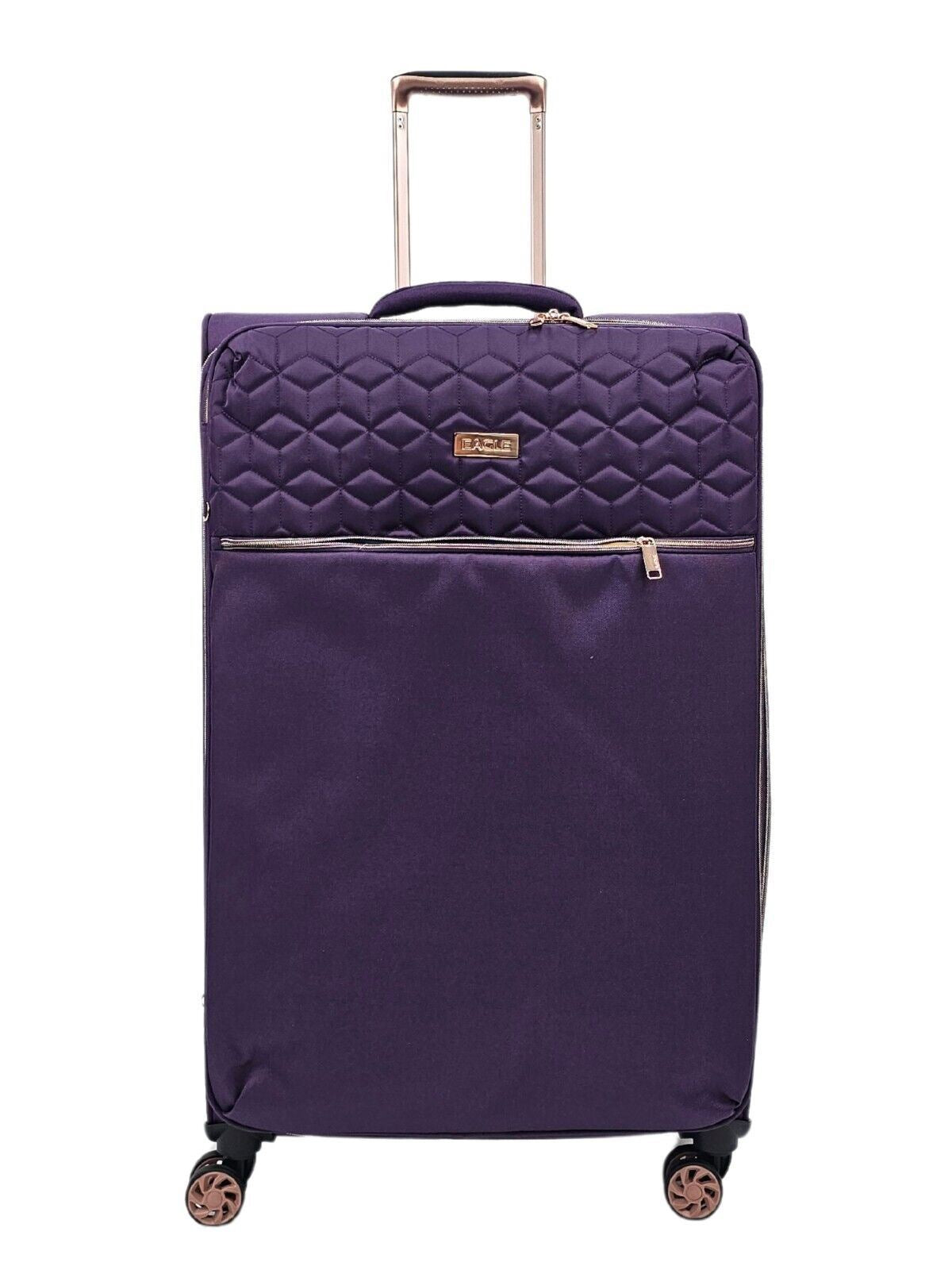 Birmingham Large Soft Shell Suitcase in Purple