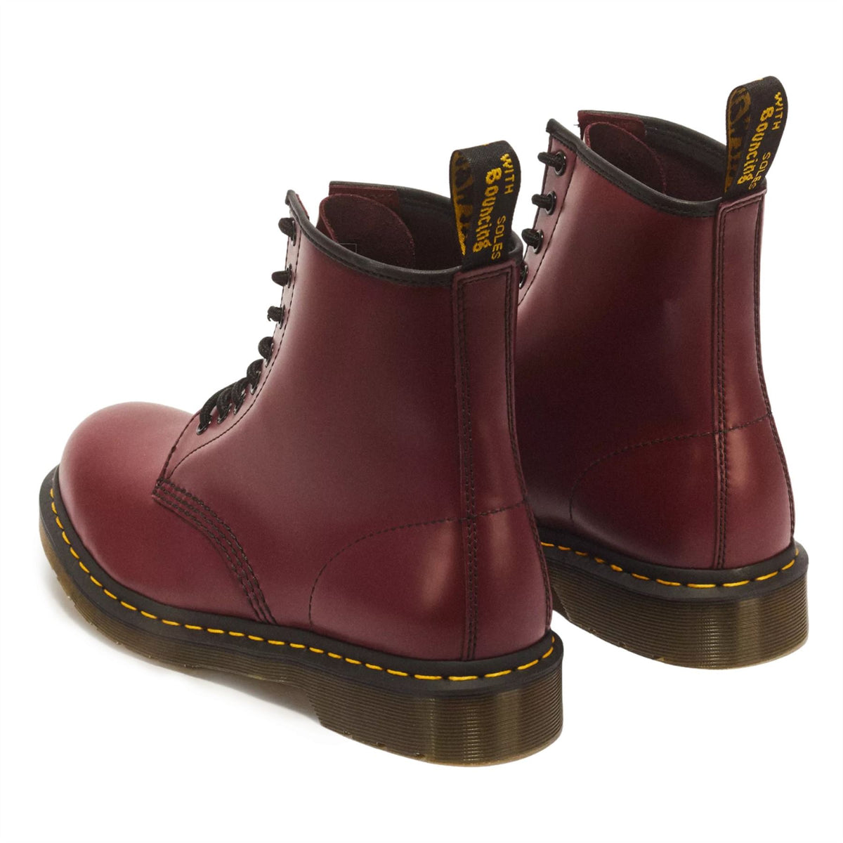 Dr Martens 1460 Cherry Red Leather 8-Eye Combat Boots - 11822600