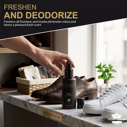 Shoe &amp; Trainer Deodoriser Odour Eliminator, 2 Pack Freshener Spray
