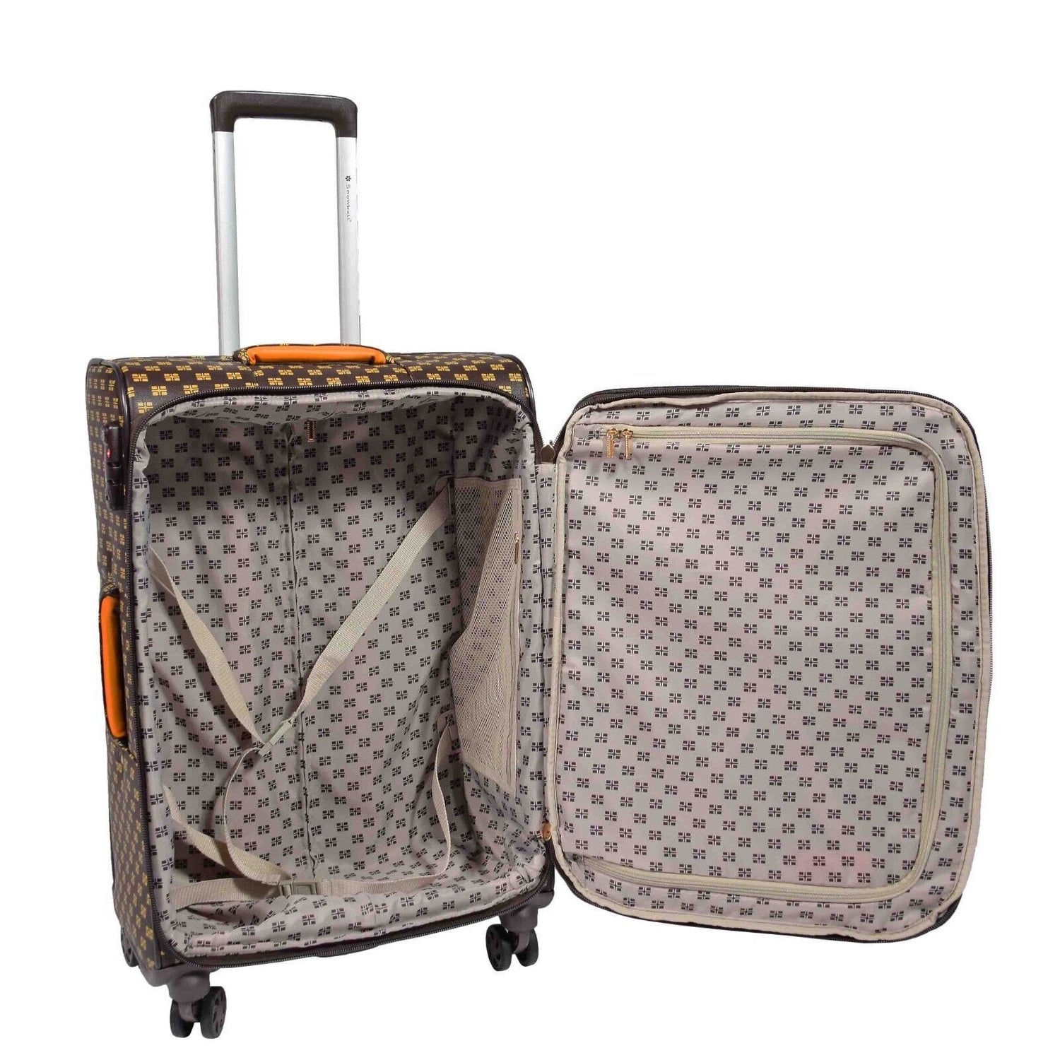 Cleveland Medium Soft Shell Suitcase in Coffee