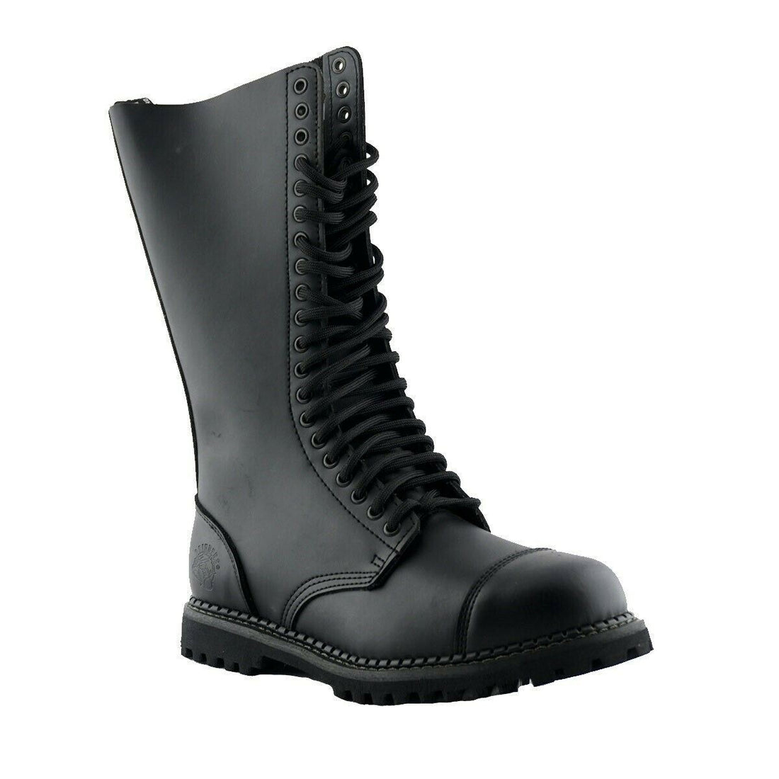 Grinders Unisex Black Punk Military Boots-King CS