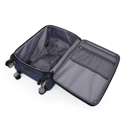 Delta Set of 3 Hard Shell Suitcase in Navy