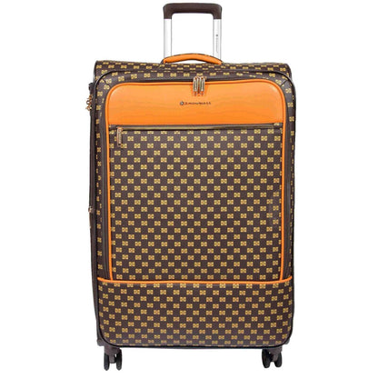 Cleveland Large Soft Shell Suitcase in Coffee