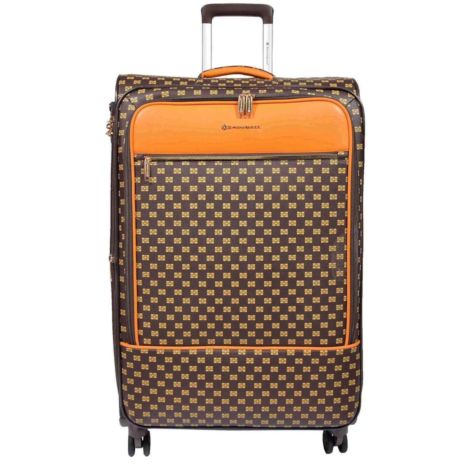 Cleveland Large Soft Shell Suitcase in Coffee