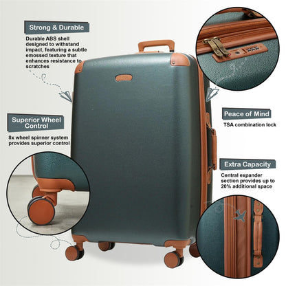 Anderson Large Hard Shell Suitcase in Green