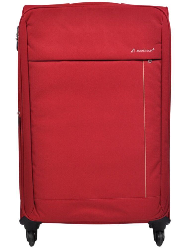 Carrollton Large Soft Shell Suitcase in Red