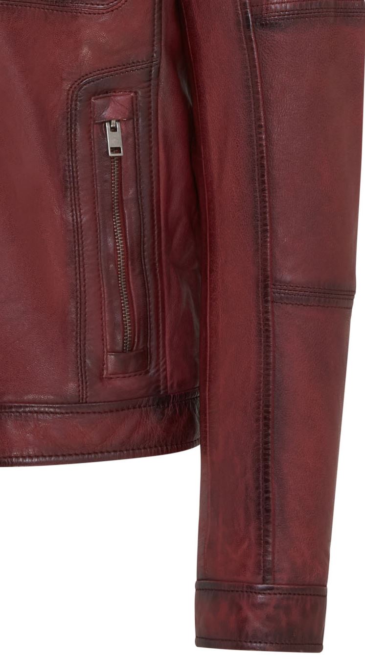 Mens Classic Leather Biker Jacket - Bettles