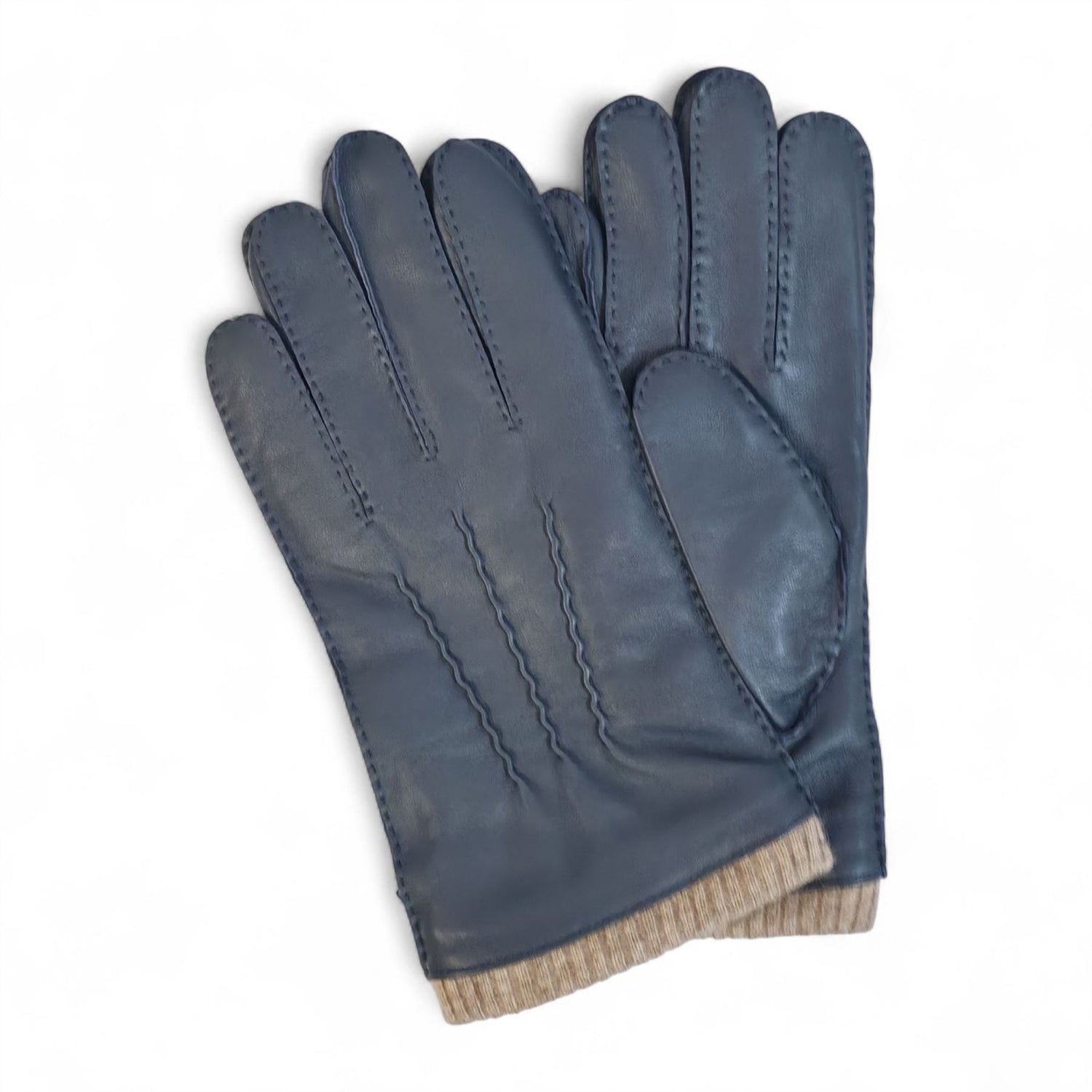 Men’s Italian Leather Warm Wool Lining Winter Gloves - M-LGV-405