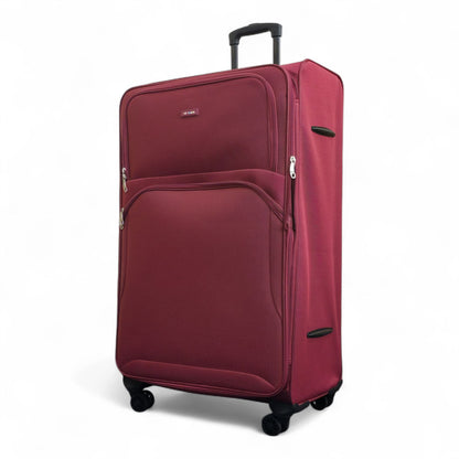 Gosford X-Large Soft Shell Suitcase in Burgundy Red