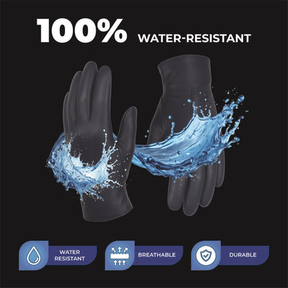 Men’s Italian Leather Warm Wool Lining Winter Stich Design Gloves - M-LGV-205