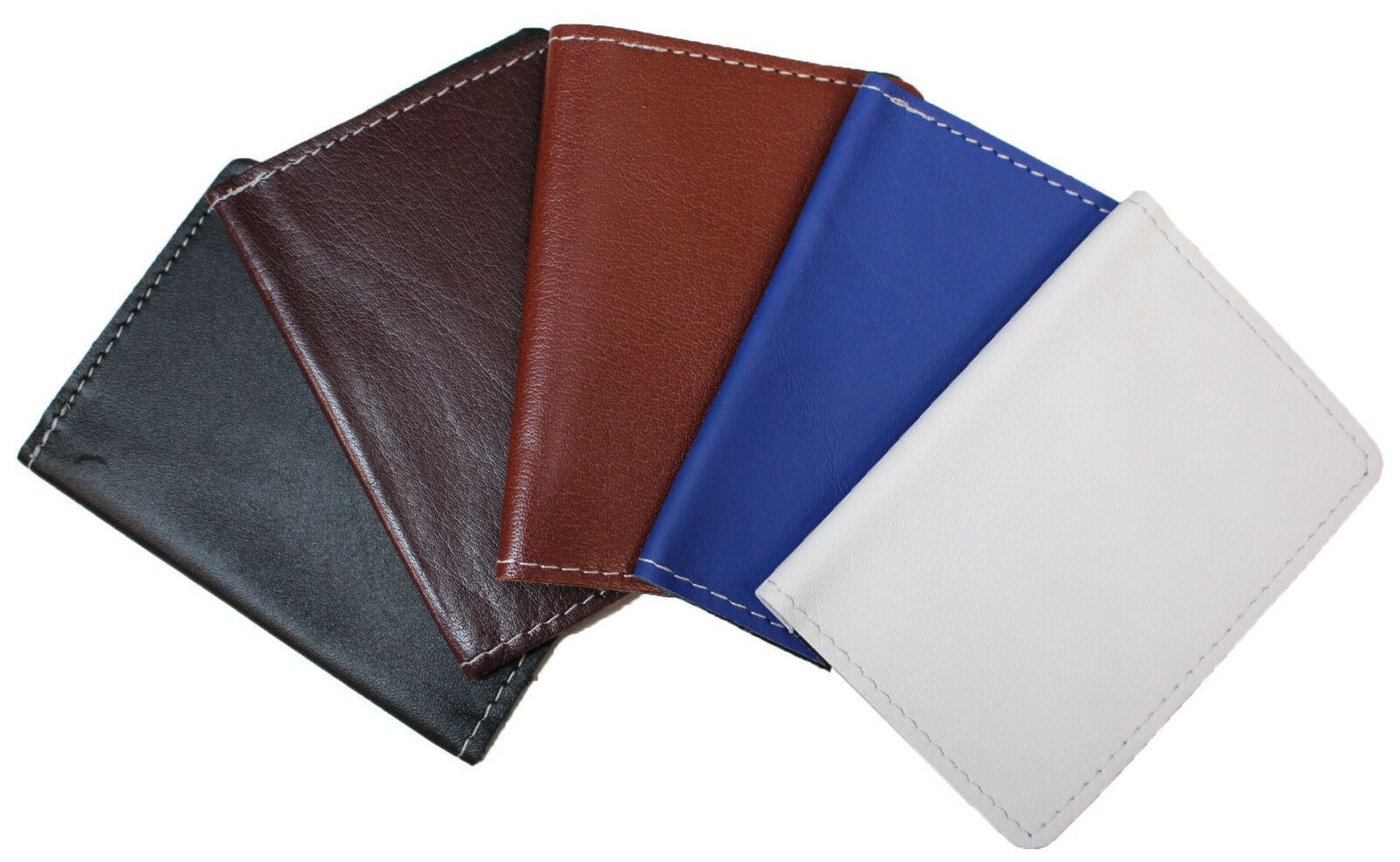100% Genuine Real Leather Top Quality Unisex Mini Slim Wallet Credit Card Holder - Upperclass Fashions 