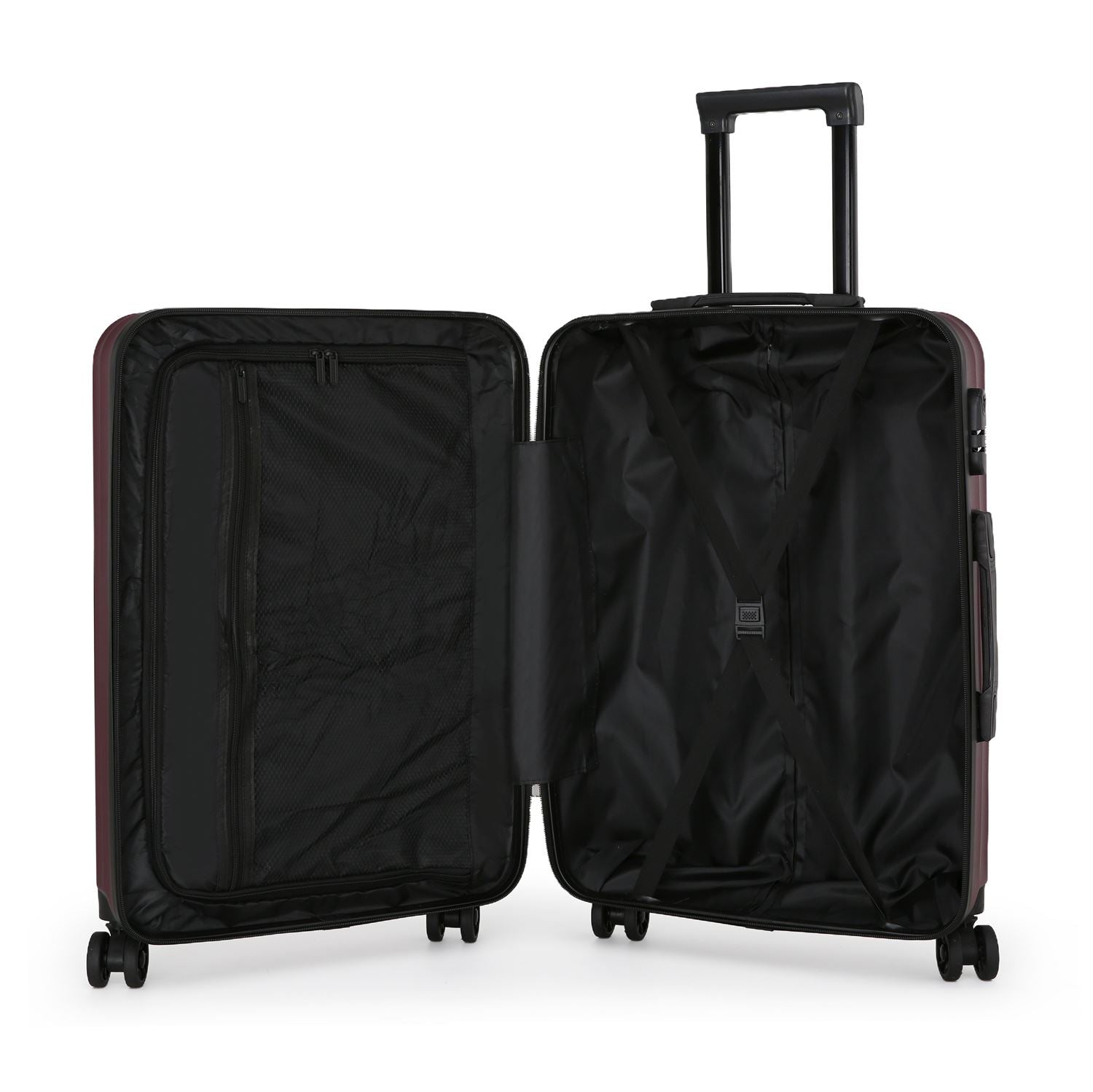 Edmonton Medium Hard Shell Suitcase in Burgundy