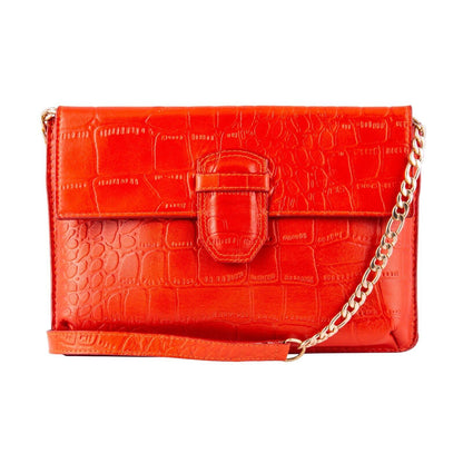 Womens Leather Clutch Cross Body Shoulder Printed Cowhide Bag