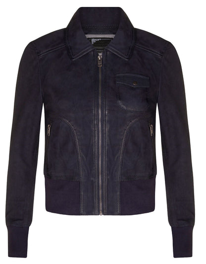 Womens  MA-1 Varsity Bomber Jacket-Modbury