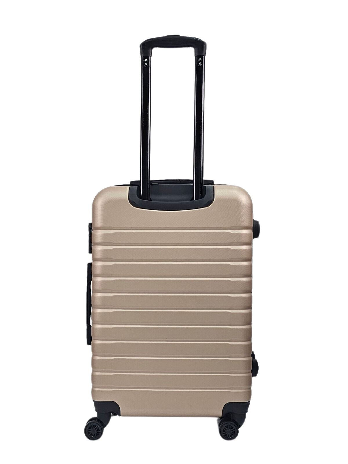 Lightweight Gold Hard Shell ABS Suitcase Set Luggage Travel Trolley Cabin Cases