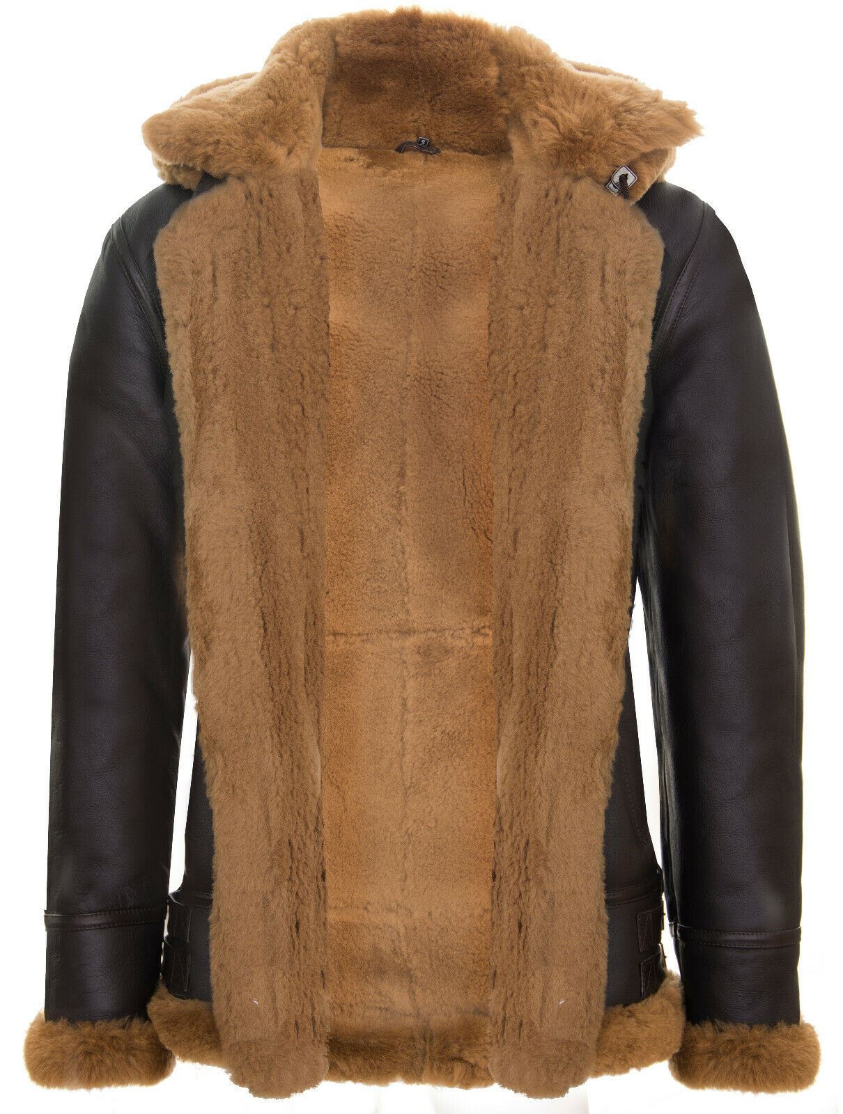 Mens B3 Hooded Sheepskin Flying Jacket-Harwich