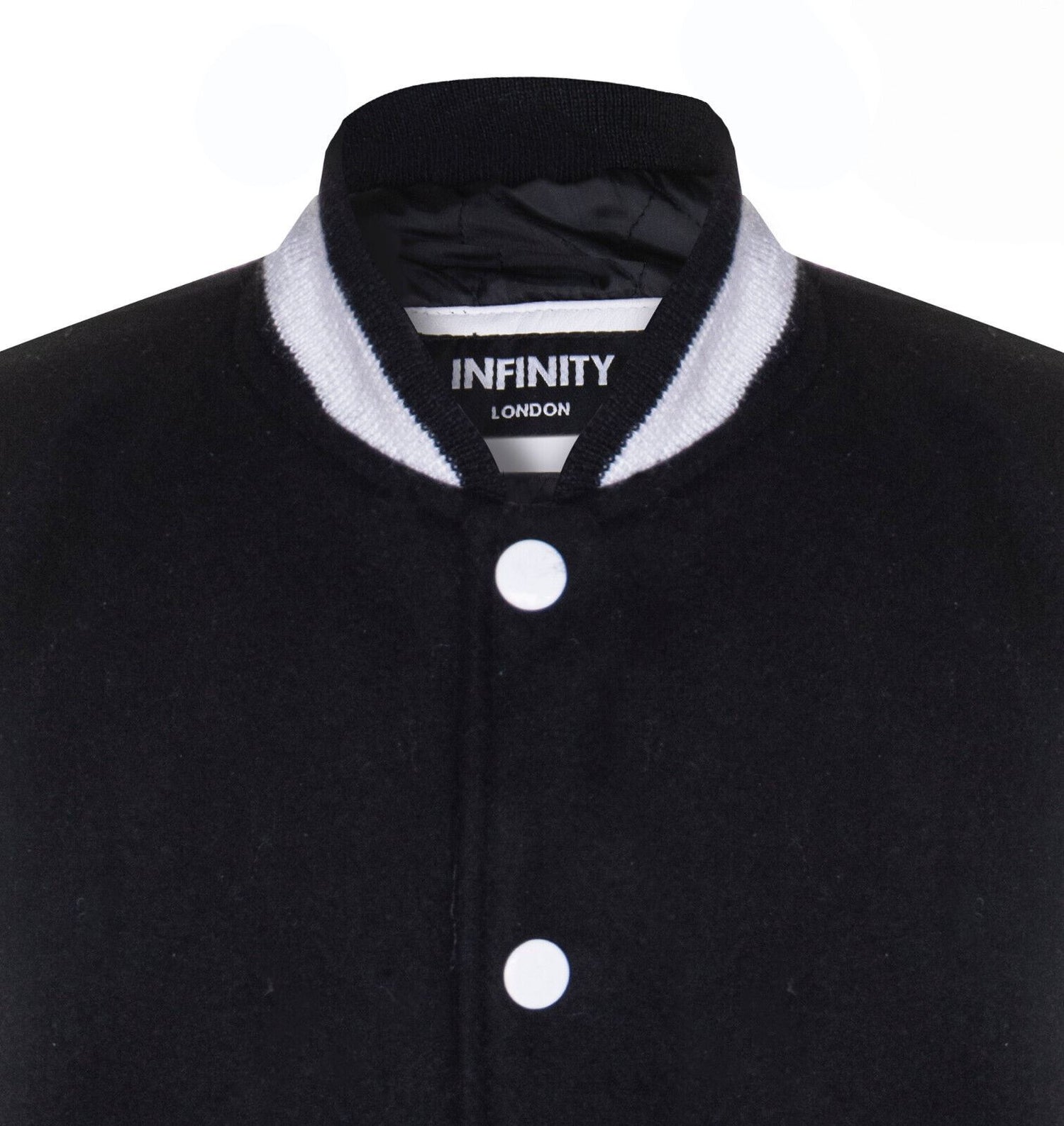 Kids Varsity Bomber Jacket with Real Leather Sleeves 3-13 yrs