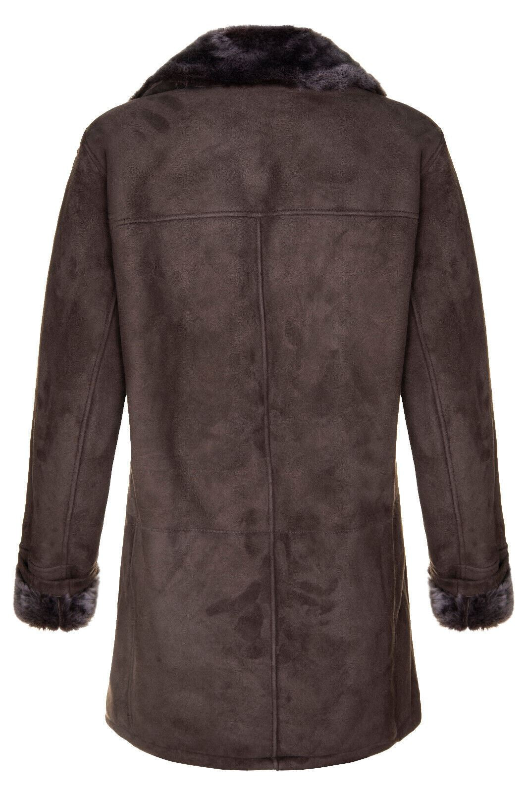 Mens Suede Sheepskin Classic Car Coat-Littlehampton