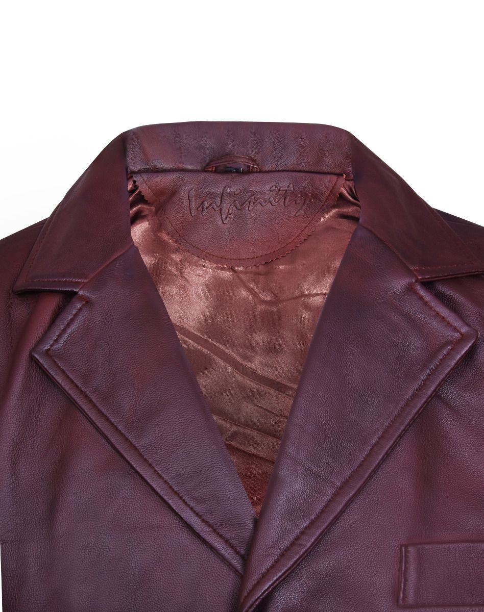 Mens Classic Leather Waistcoat-Gosport