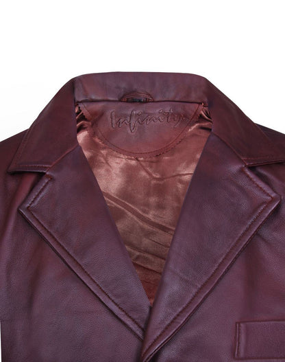 Mens Classic Leather Waistcoat-Gosport