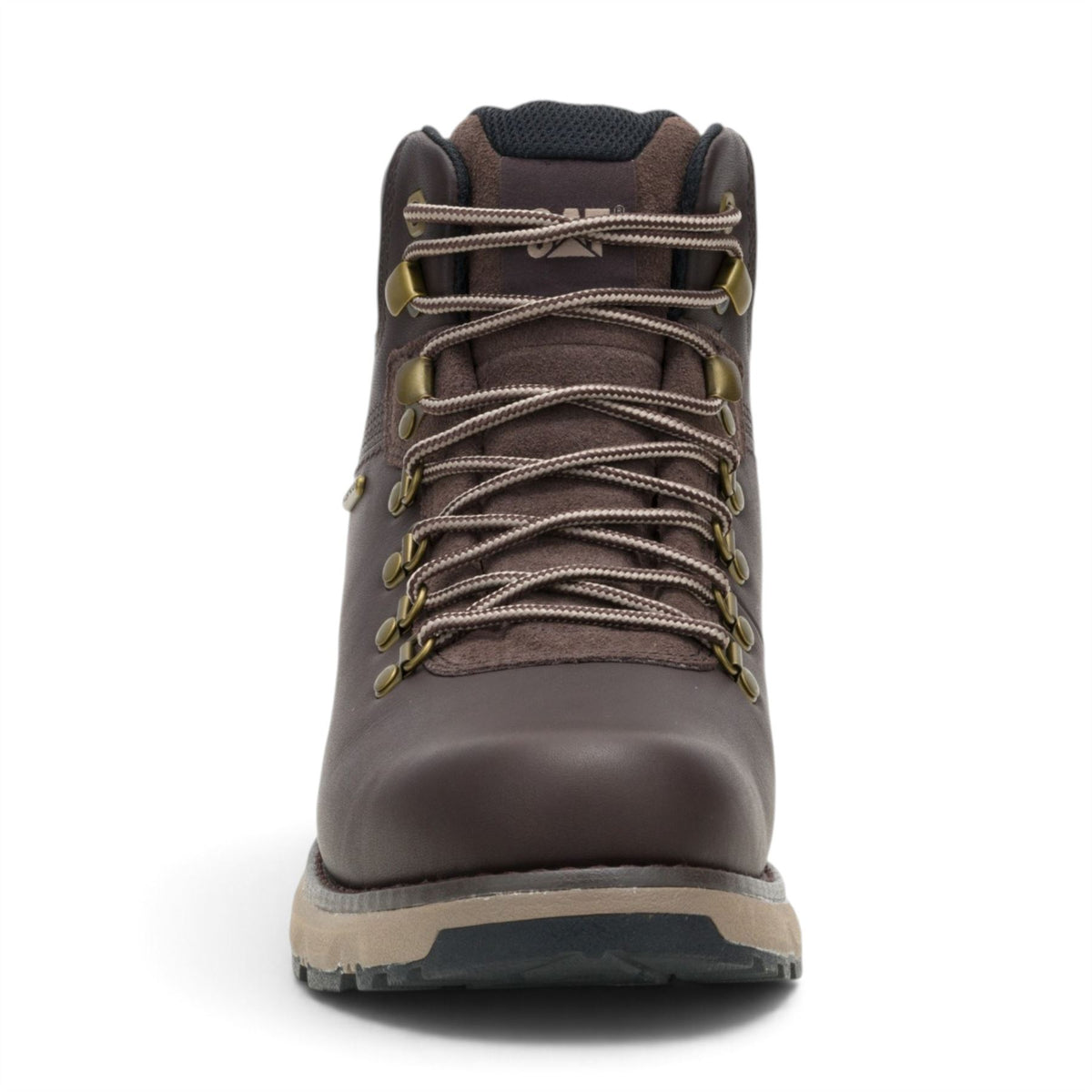 Caterpillar (CAT) Mens Dark Brown Leather Waterproof Lace Up Boots - Pursue Hiker