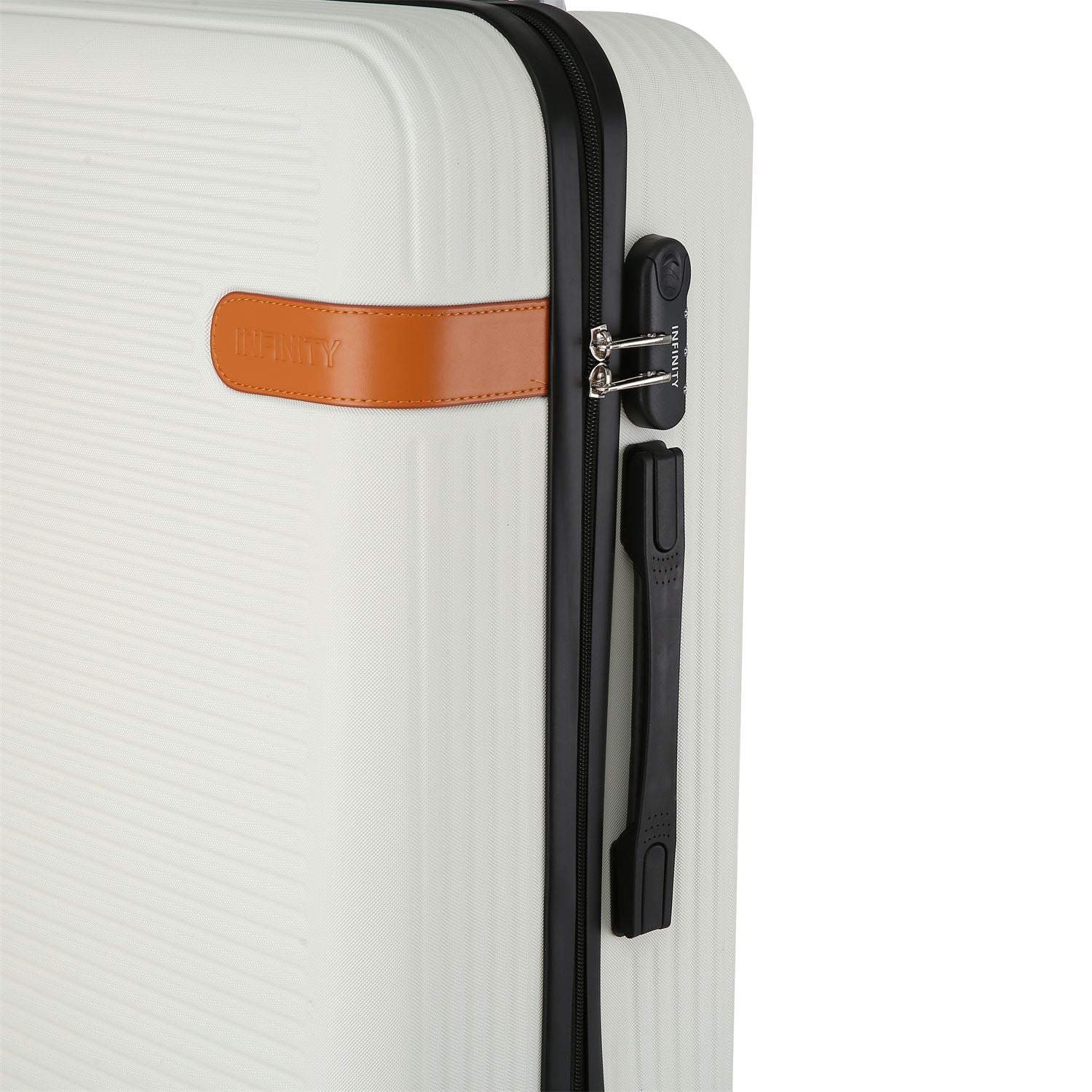 Calgary Medium Hard Shell Suitcase in Cream