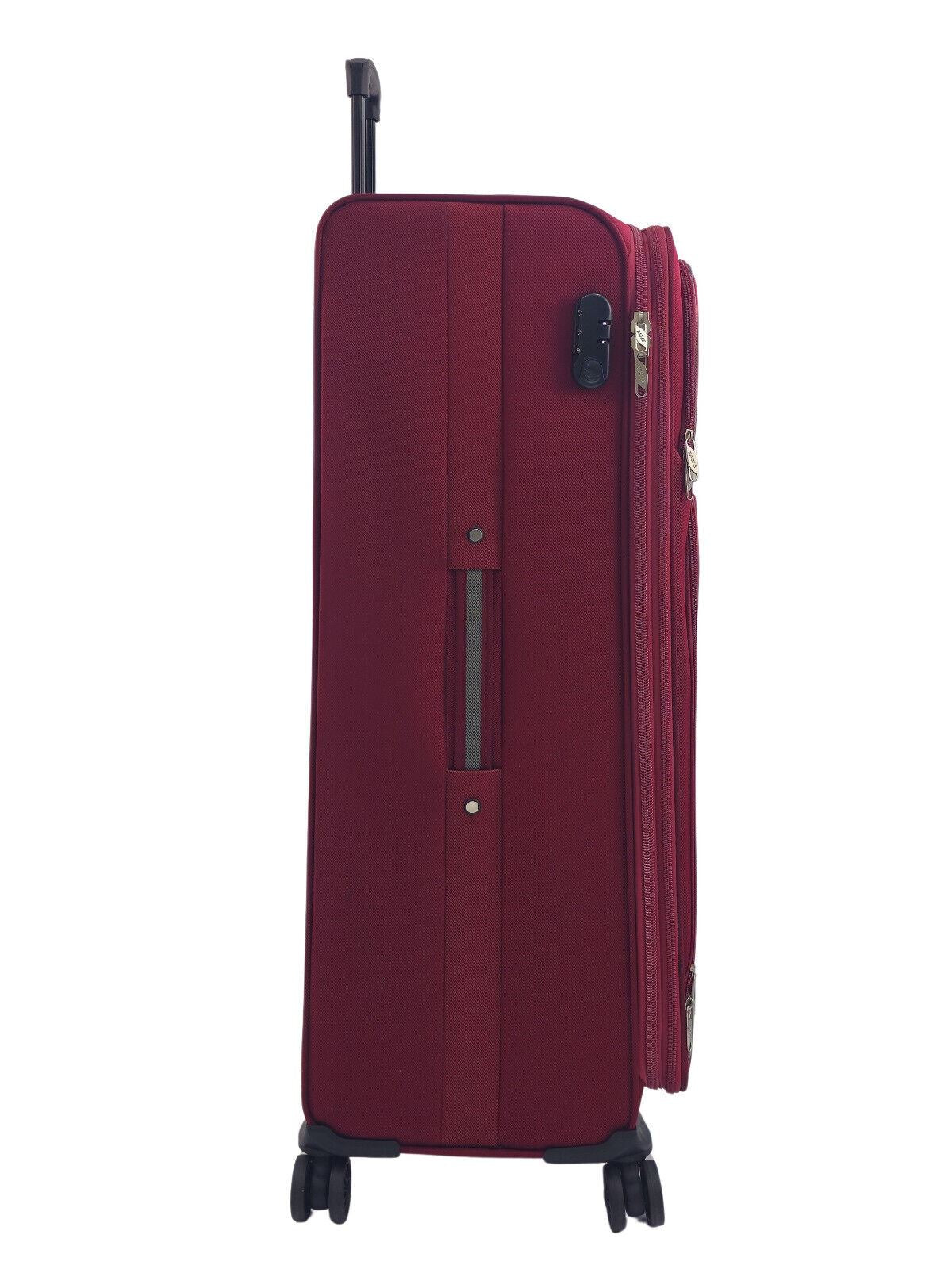 Ashland Extra Large Soft Shell Suitcase in Burgundy