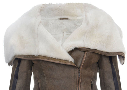 Womens Merino Sheepskin Leather Jacket-Petworth