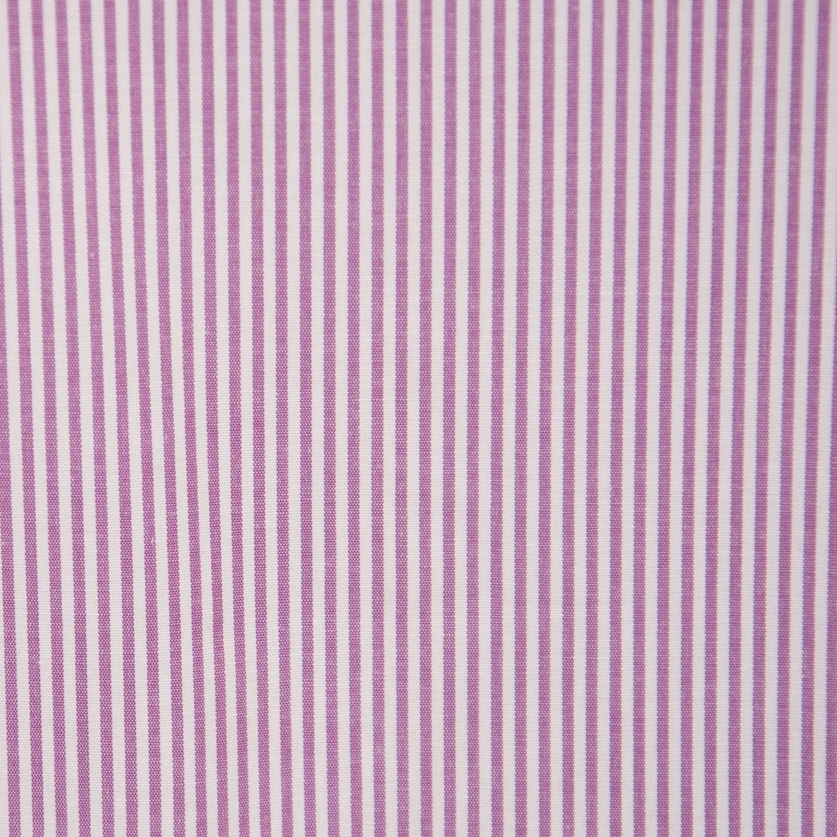 Mens Peaky Blinders Removable Collar Nehru Lilac Striped Collarless Shirt