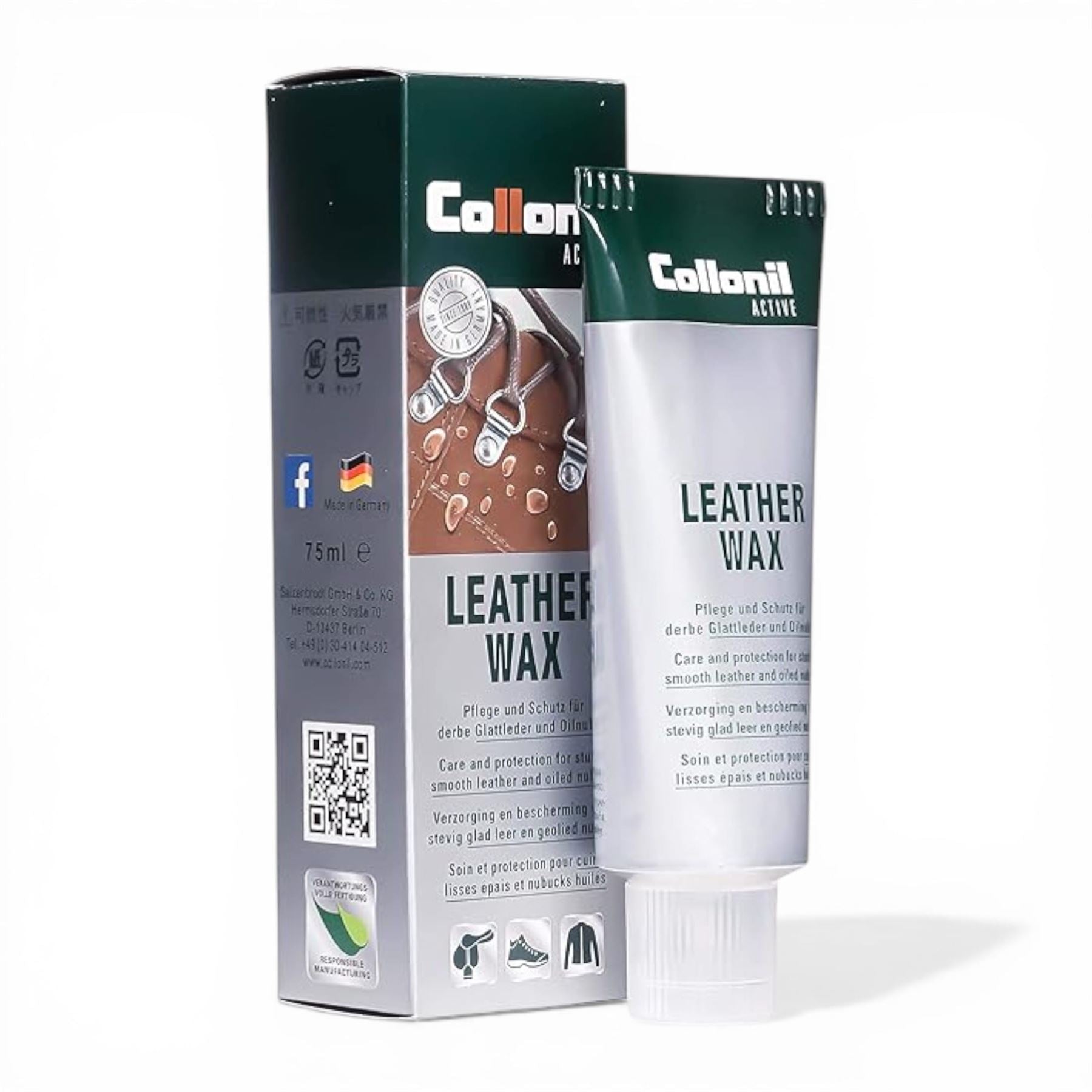 Collonil 75ml Outdoor Active Leather Wax Waterproof Shoe Care
