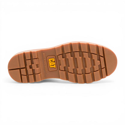 CAT (Caterpillar) Mens Dark Russet Brown Leather Low-Cut Boots - Colorado Boat Lo